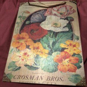 Vintage Crosman Bros. Decorative Metal Sign